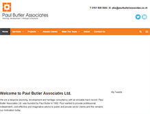 Tablet Screenshot of paulbutlerassociates.co.uk